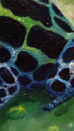 Load image into Gallery viewer, "Awaiting Dinner" Portrait of a Ranitomeya Variabilis Southern || 8x10" Original Oil on Canvas
