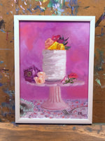 Load image into Gallery viewer, Pink Cake || 5x7" Original Oil Painting
