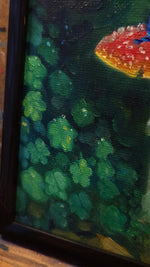 Load image into Gallery viewer, Cobalt &amp; Amanita || 5x7" Original Oil Painting
