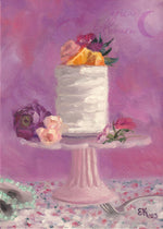 Load image into Gallery viewer, Pink Cake || 5x7" Original Oil Painting
