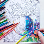 Load image into Gallery viewer, Coloring Page Pack || Five Fairy Themed Line Art Pages
