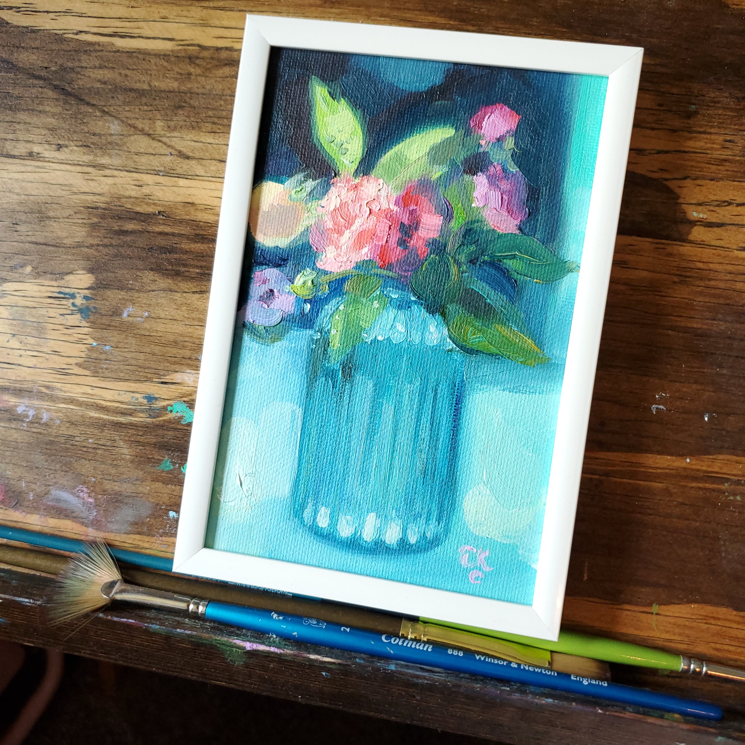 Floral Study Spring 2021 || 4x6" Original Oil Painting