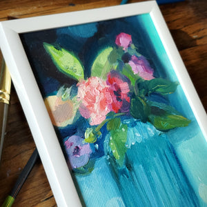 Floral Study Spring 2021 || 4x6" Original Oil Painting
