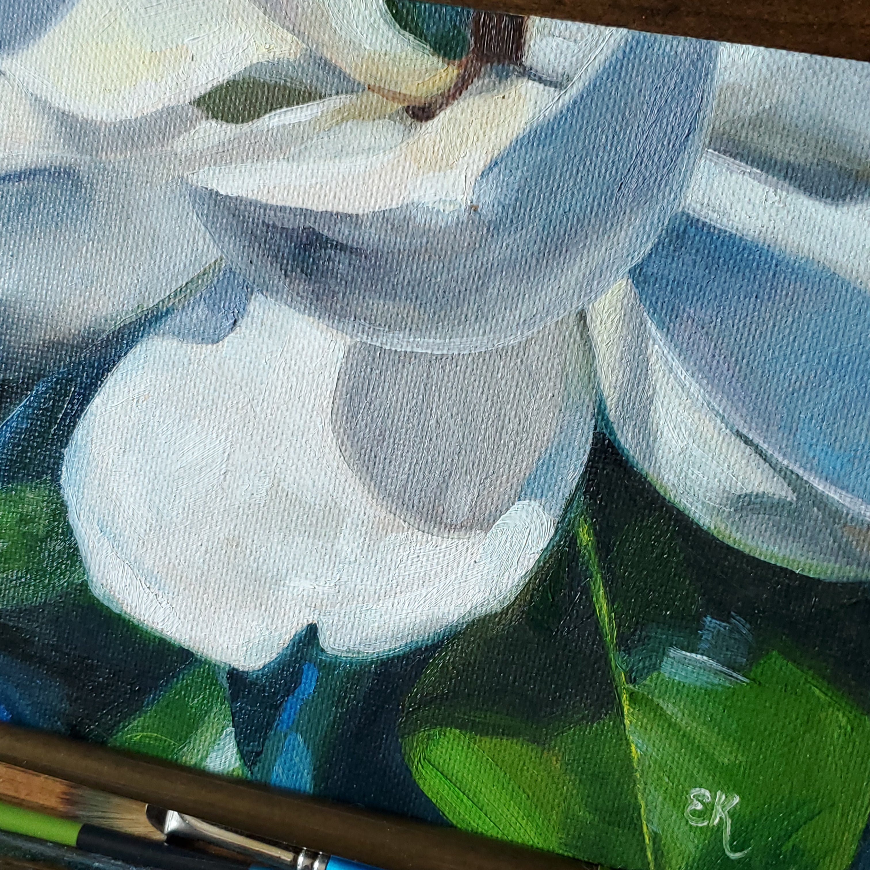 Magnolia Days || 5x7" Original Oil Painting on Canvas Panel