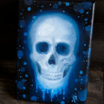 Load image into Gallery viewer, Skull in Blue || 5x7&quot; Original Oil Painting on Canvas - Erica Kilbourn Art

