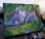 Load image into Gallery viewer, A Kingdom Away || 18x24&quot; Original Oil Painting of a Fantasy Landscape Scene - Erica Kilbourn Art
