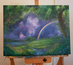 Load image into Gallery viewer, A Kingdom Away || 18x24&quot; Original Oil Painting of a Fantasy Landscape Scene - Erica Kilbourn Art
